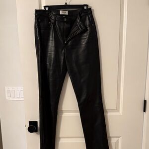 Agolde Women's Straight Leg Black Jeans